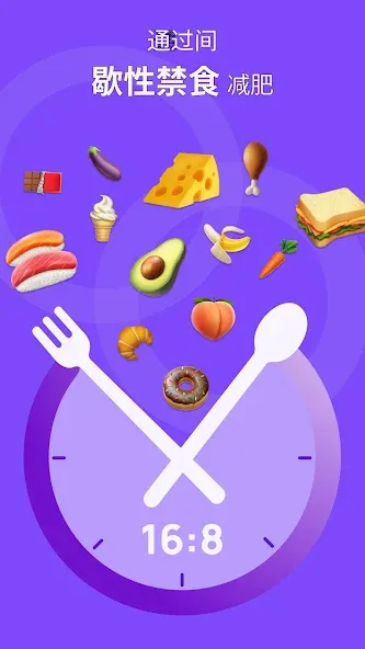 智能轻断食追踪 16:8,饮食管理,健康瘦身 screenshot 1