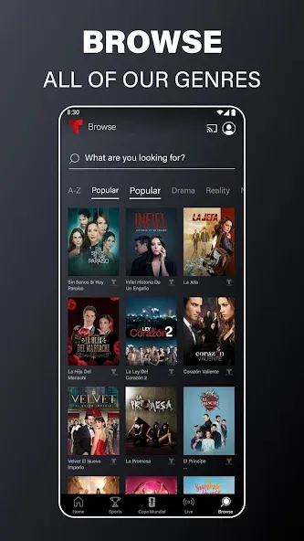 Telemundo: Series y TV en vivo screenshot 8