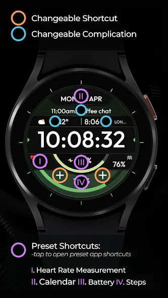 TVV Workout 4 Watch Face screenshot 4