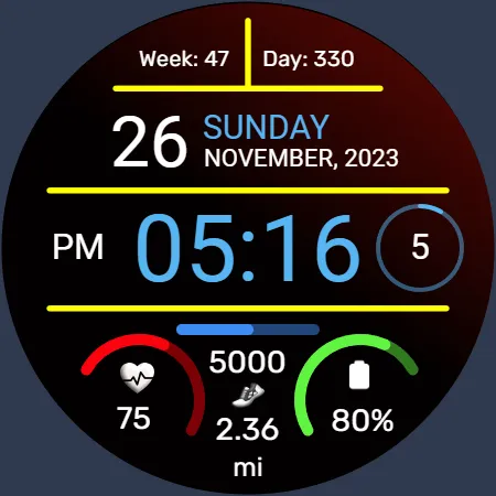 Iris502 Digital Watch Face screenshot 19