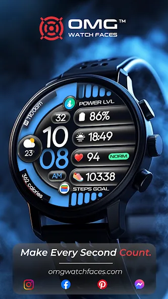OMG 230 - Digital Watch Face screenshot 2