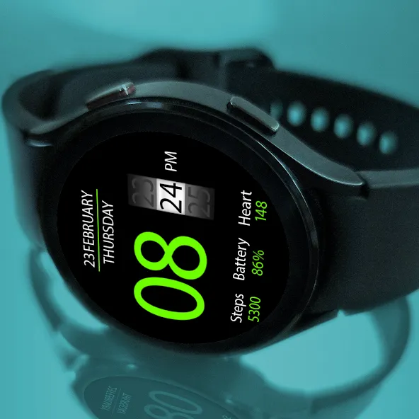 Key020 Digital Watch Face screenshot 2