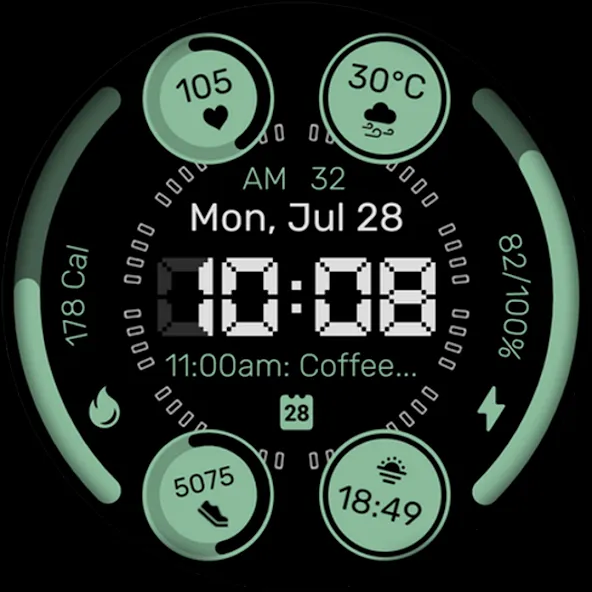 Watch face CNW-41 screenshot 8