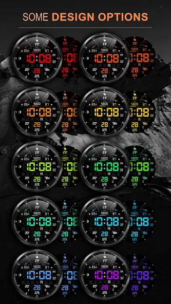 WFP 104 LCD watch face screenshot 2