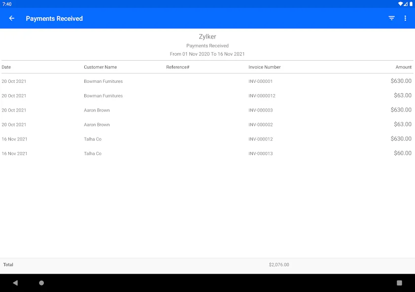 Zoho Invoice - Facturas Fácil screenshot 13