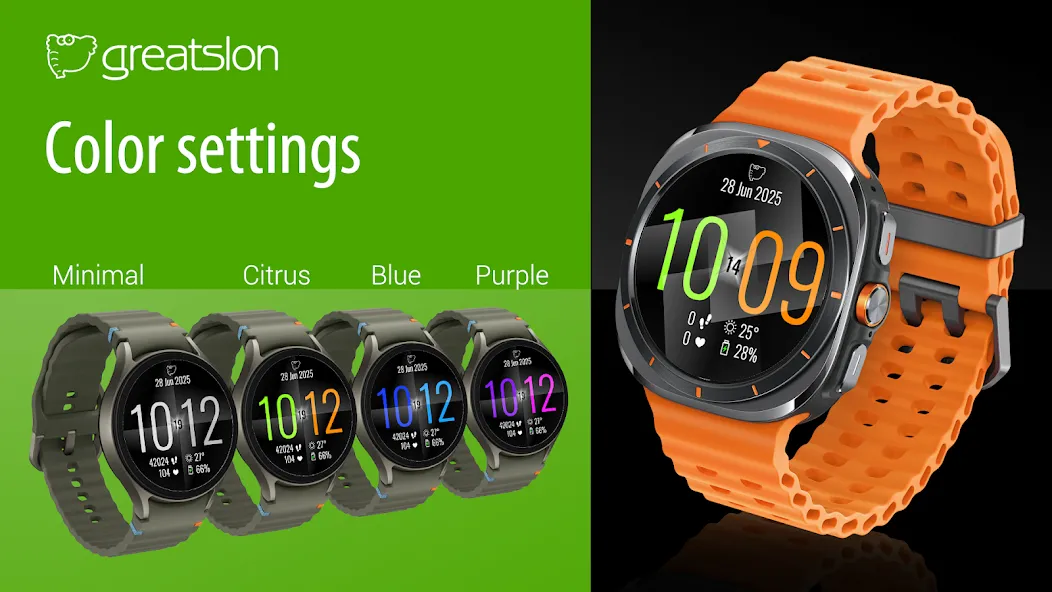 GS005 - Geometric Watch Face screenshot 8
