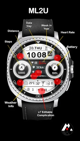 ML2U 297 Watch Face screenshot 2
