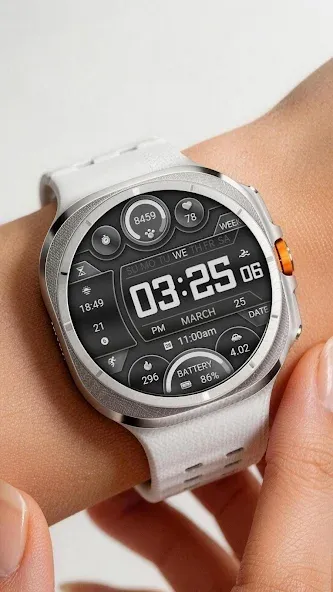 ZKin Watch Face Extremely Gray screenshot 7