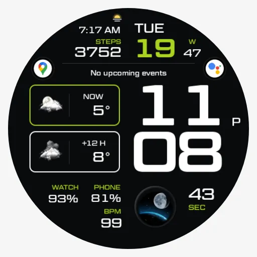 NW073: Digital watch face screenshot 11