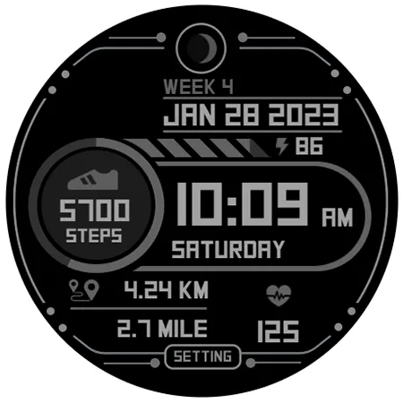 Step Up 2 - Digital Watchface screenshot 12