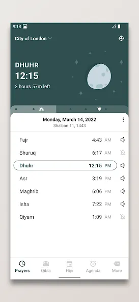Prayer Times and Qibla screenshot 1