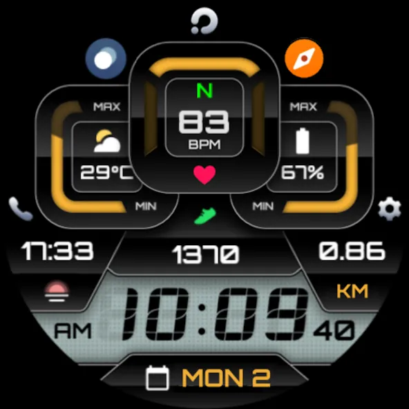 PRADO X81 Digital Watch Face screenshot 12