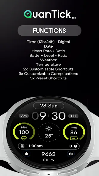 QuanTick 03 - Digital Watch screenshot 3