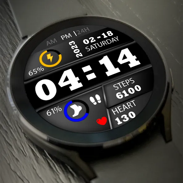 Key023 Digital Watch Face screenshot 2