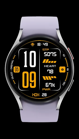 Oled - Digital v3 | watch face screenshot 1