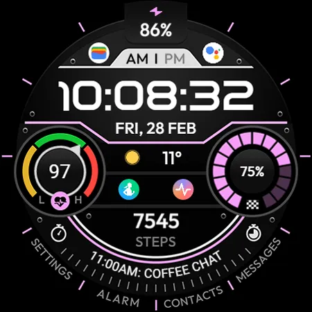 TVV Workout 3 Watch Face screenshot 12