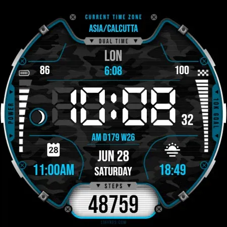 Dual-Time Watch Face 027 screenshot 8