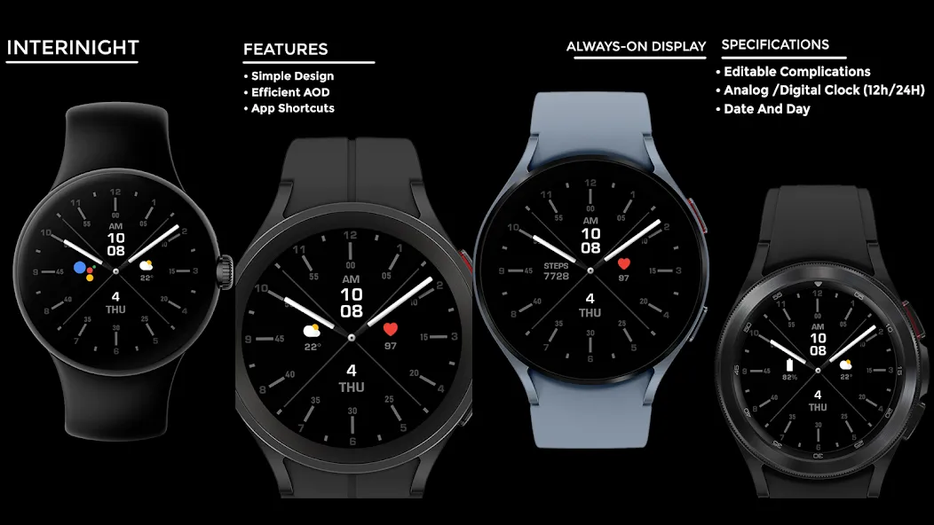 Interinight - watch face screenshot 15