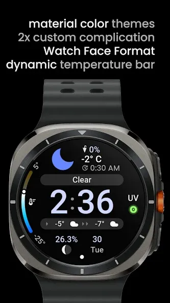 Just Weather: Watch Face screenshot 2