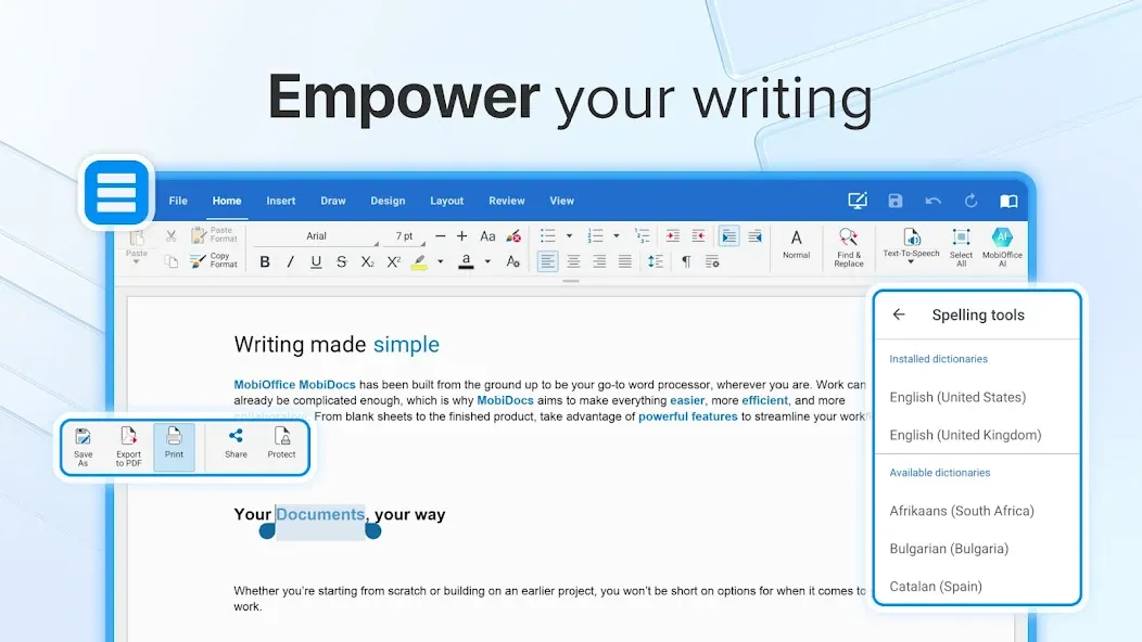MobiOffice: Word, Sheets, PDF screenshot 27