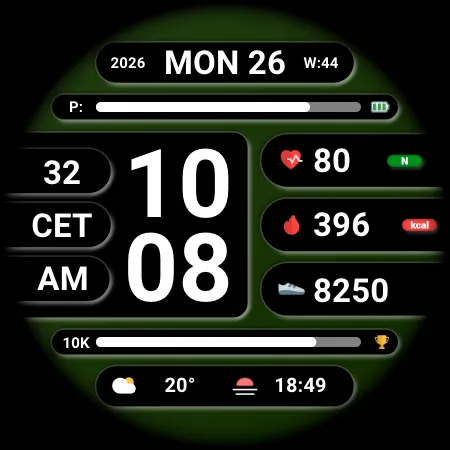 DADAM119: Digital Watch Face screenshot 27