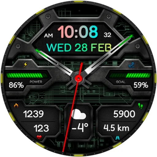 Hybrid VOLTAN URX96 Watch face screenshot 18