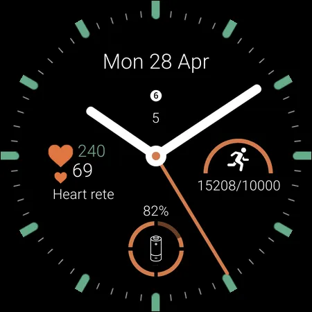 Clear Digits Watch Face screenshot 5