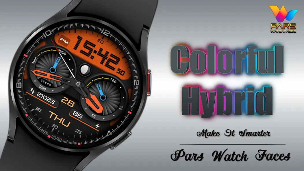 Colorful Hybrid Watch Face screenshot 7