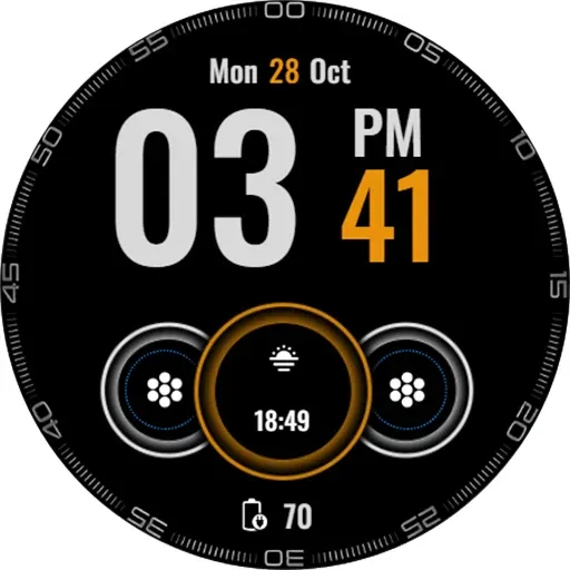 Big Digital Clock Watch Face screenshot 14