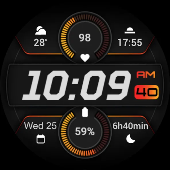 PRADO 91 Digital Watch Face screenshot 10