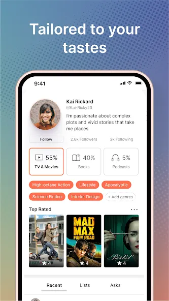 Likewise: Entertainment Picks screenshot 4