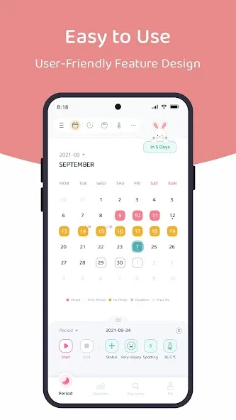 Lemonlet Period Tracker screenshot 2