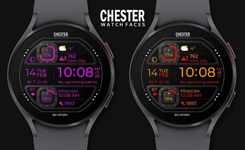 Chester Big inform watch face screenshot 4