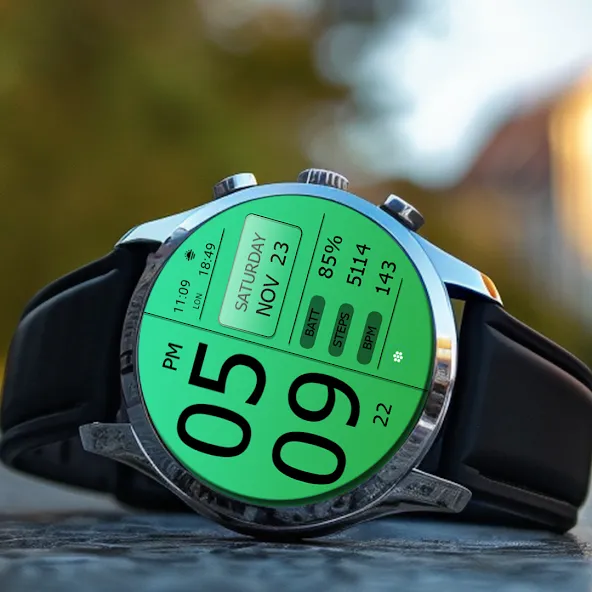 Key WF49 Digital Watch Face screenshot 5