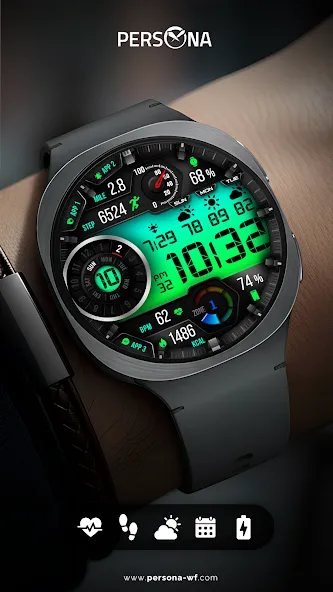 PER12 Digital Watch Face screenshot 8