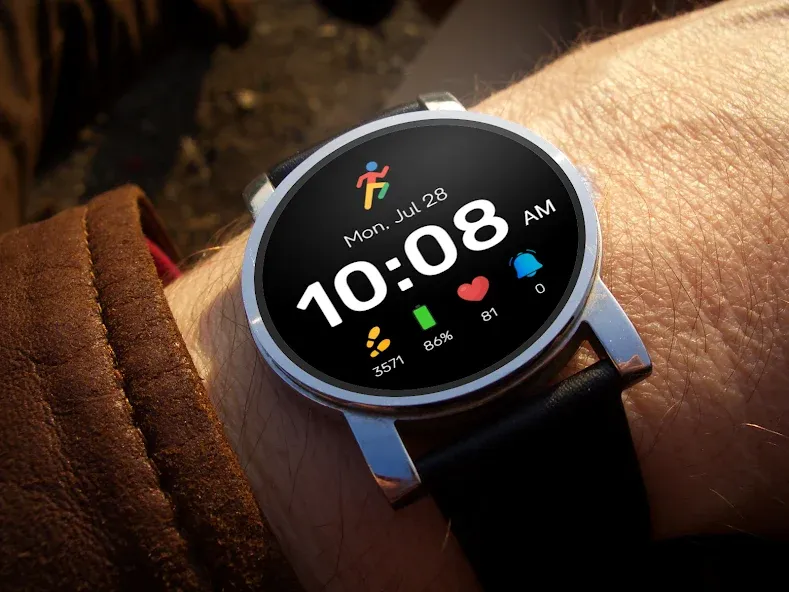 Pixel Style Watch Face screenshot 1