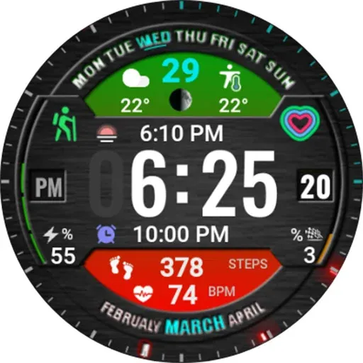 Digital Sport watchface NTV401 screenshot 28
