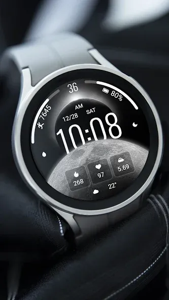 ZKin Watch Face Crescent Moon screenshot 2