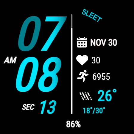 Sport Digital Edge WatchFace screenshot 19