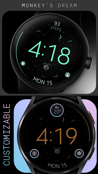 Battery v6 minimal watch face screenshot 2