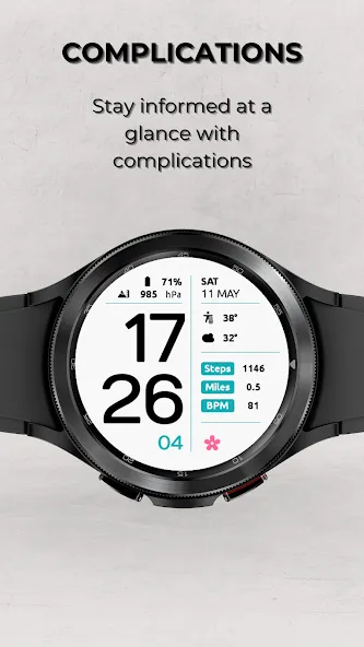 EXD043L: Digital Watch Face screenshot 4