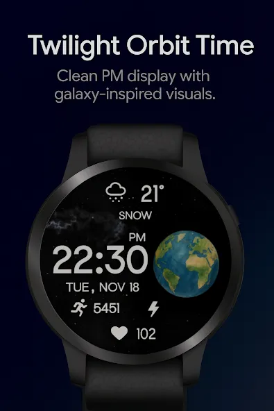 Earth Galaxy WatchFace screenshot 6