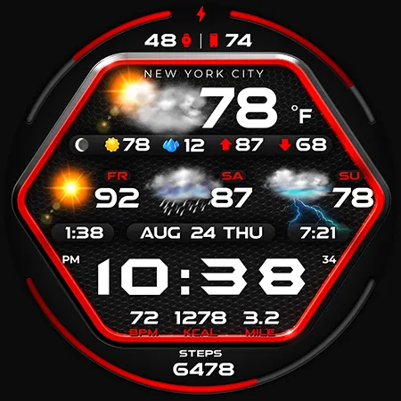 PER58 Weather WatchFaceDigital screenshot 47