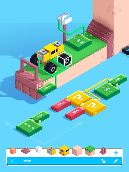 Fancade Minijogos: Carro, ação screenshot 16