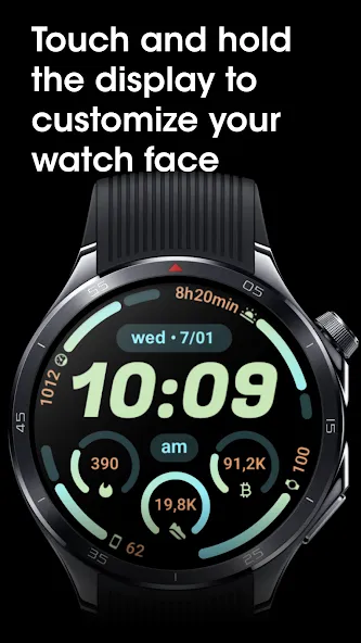 MDS08 Digital Watch Face screenshot 4