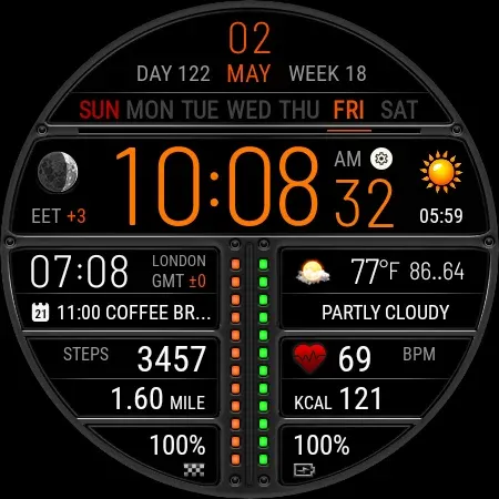Futorum H6.5 Digital watchface screenshot 26