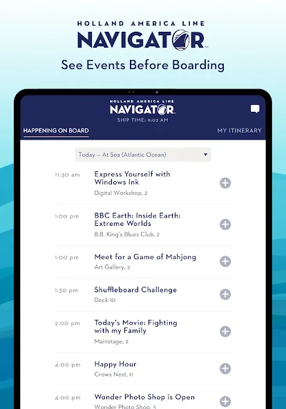 Holland America Line Navigator screenshot 10