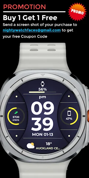 Night 81 - watch face screenshot 5