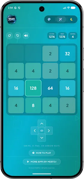2048 Pro Offline Glass Edition screenshot 5