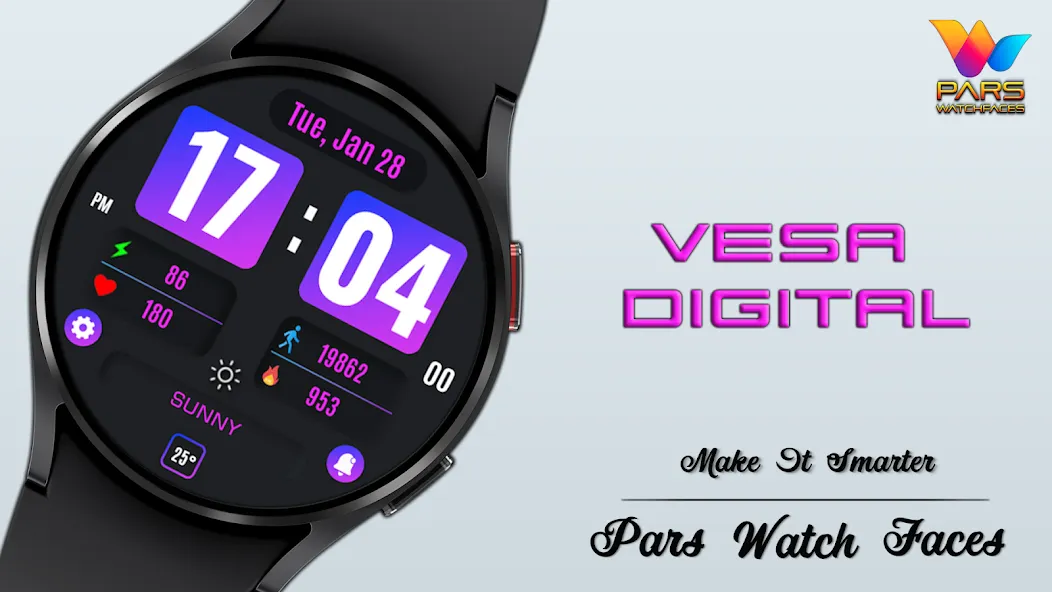 Vesa Digital Watch Face screenshot 7